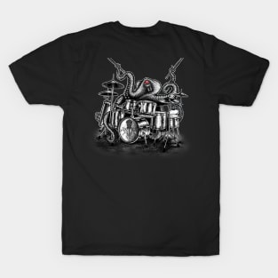Octopus playing drums musician T-Shirt
